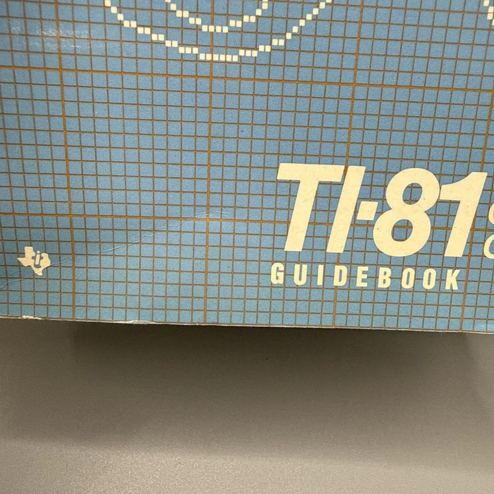 Texas Instruments Advanced Scientific TI-81 Graphics Calculator Guidebook